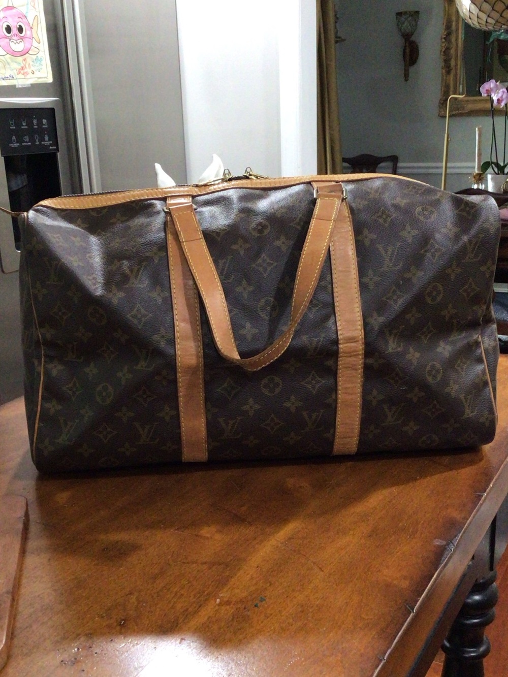 Louis Vuitton Sac Souple 45 Monogram Canvas Duffel Bag